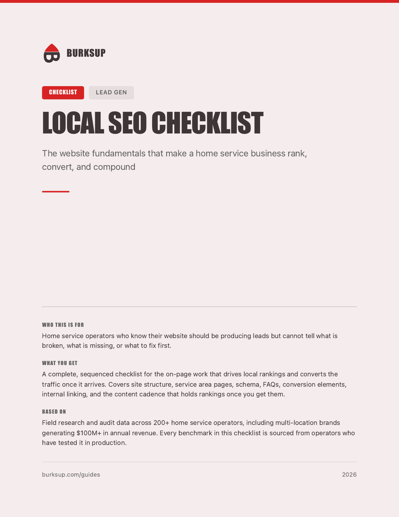 Preview of Local SEO Checklist